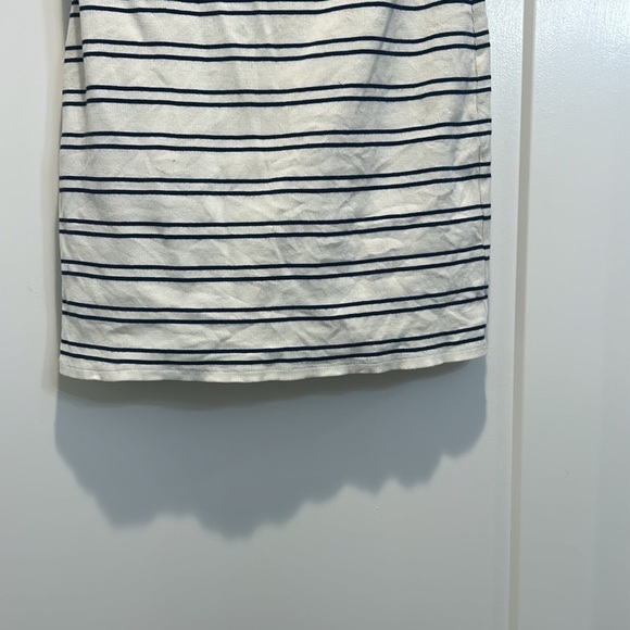 Silence + Noise navy and off white strapless dress size large. - Picture 3 of 7